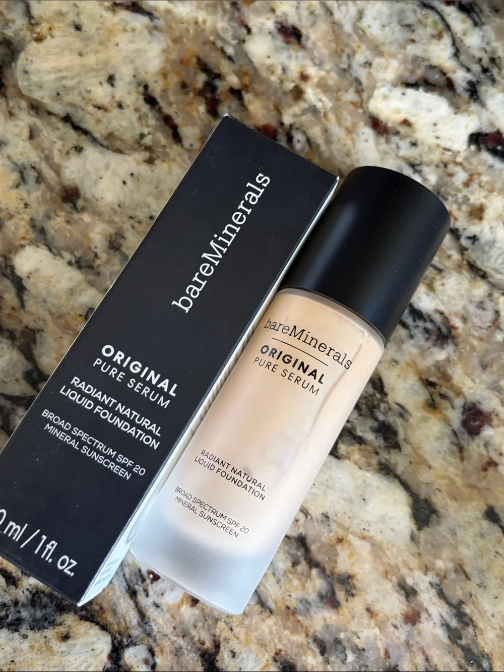 💕💋Bareminerals Fair WarmOriginal Pure Serum Radiant Natural Liquid Foundation